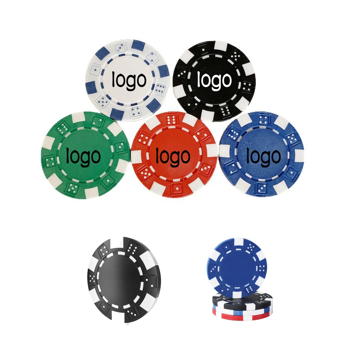 ABS Plastic Chip Coins With Iron Core 1