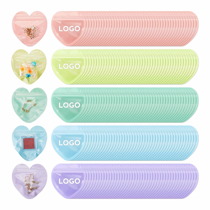 PVC Heart-Shaped Jewelry Bag