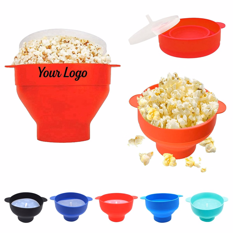 Microwave Safe Collapsible Silicone Popcorn Maker Bowl