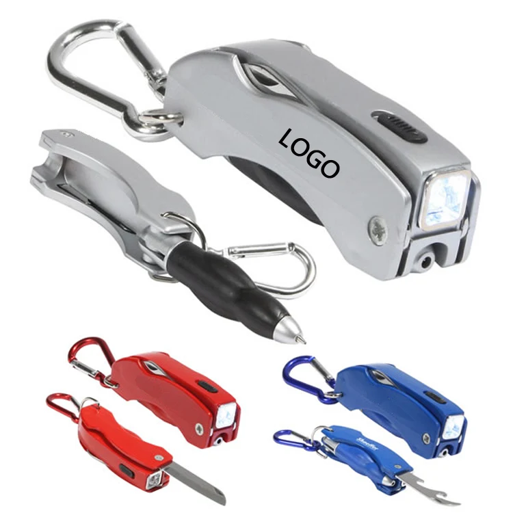 Multi Tools Pen Keychain With Carabiner 1