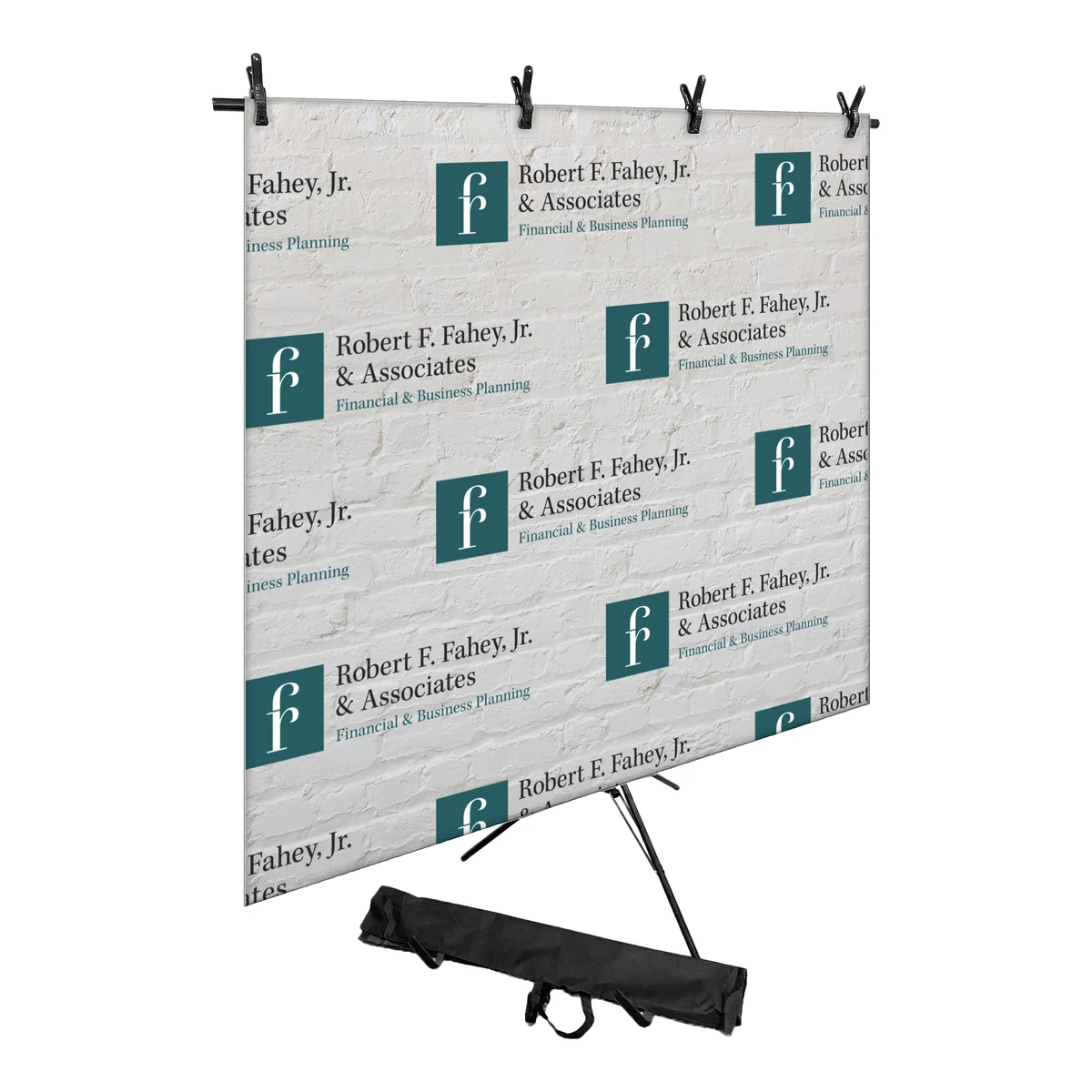 Web Meeting Backdrop, Wrinkle-Release Premium PolyKnit, 60x60 inches 1