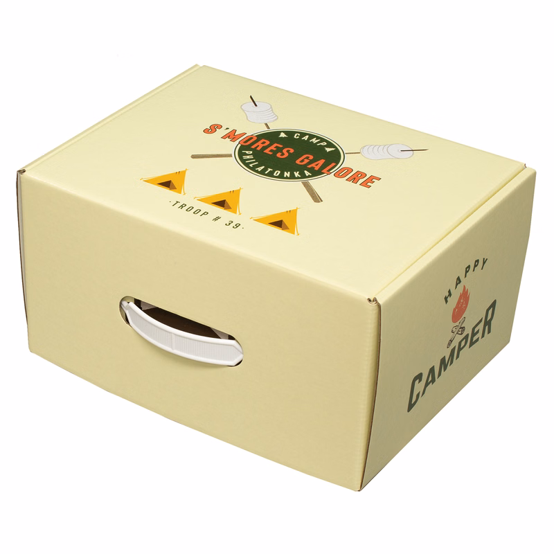 11" x 8 1/2" x 6" - E-Flute Box with Handle