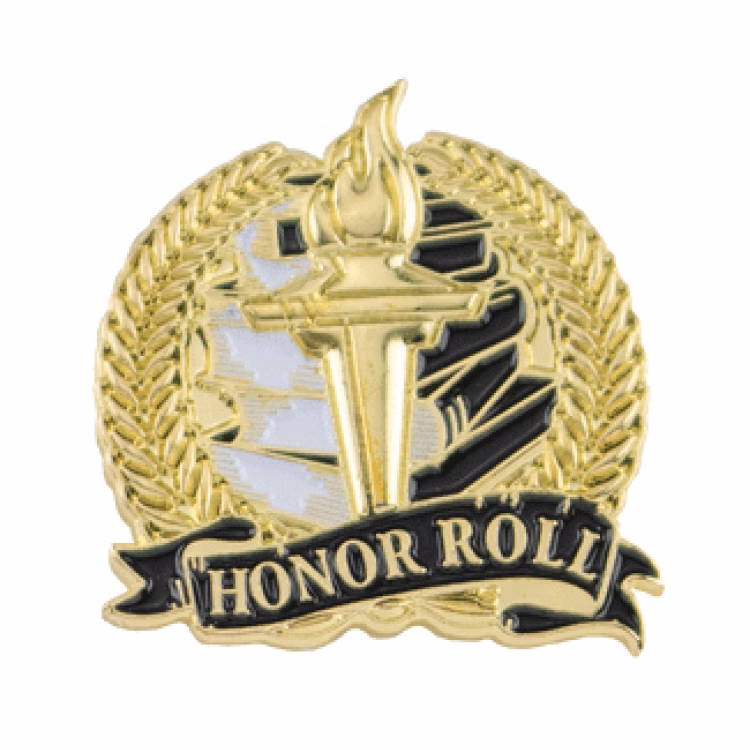 Academic Lapel Pin- Honor Roll (1-1/8")