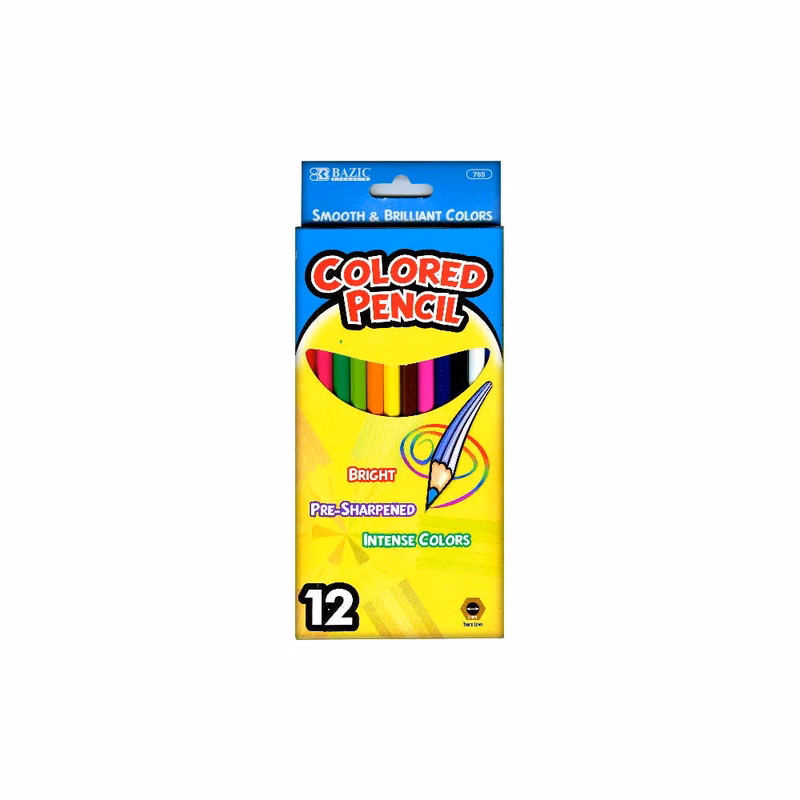 Colored Pencils - Pre-sharpened 12 Piece