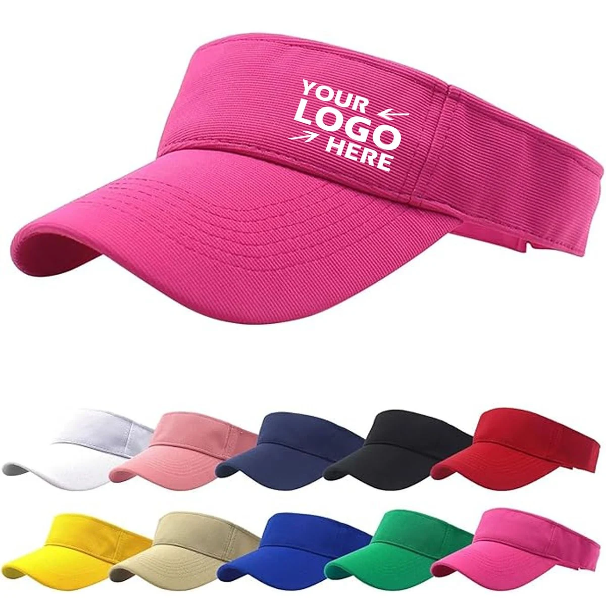 Custom Premium Cotton Adjustable Sports Sun Visor 1