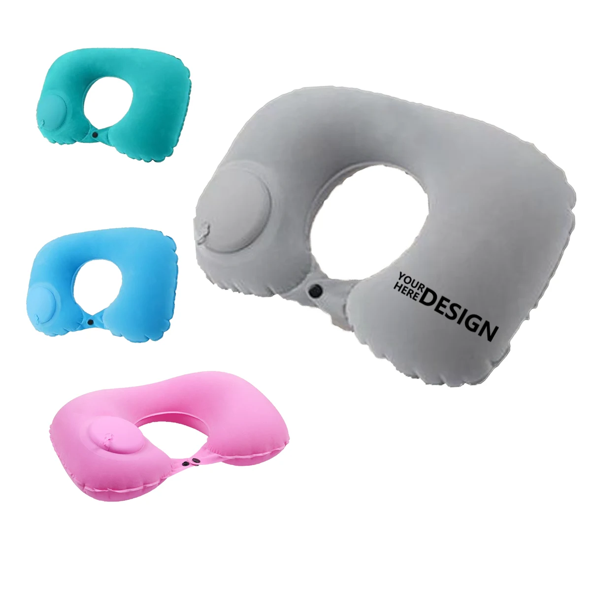 Press-Inflate U-Shaped Pillow 1