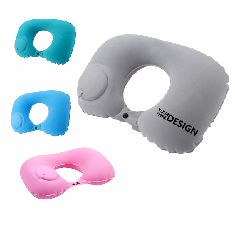 Press-Inflate U-Shaped Pillow