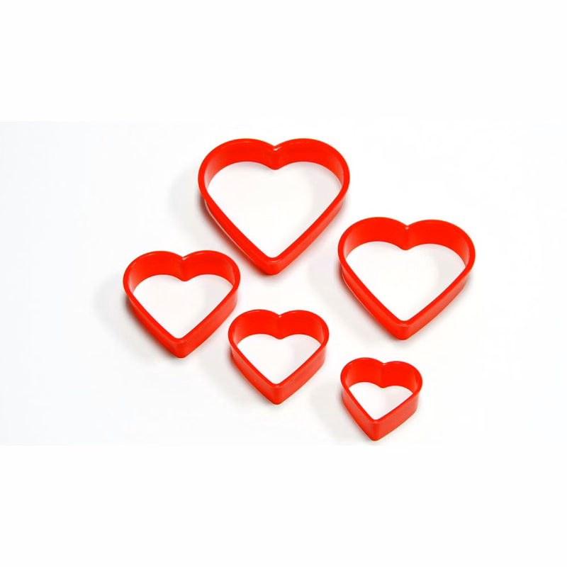 Heart Shaped Cookie Cutter Sets - 5 Sizes
