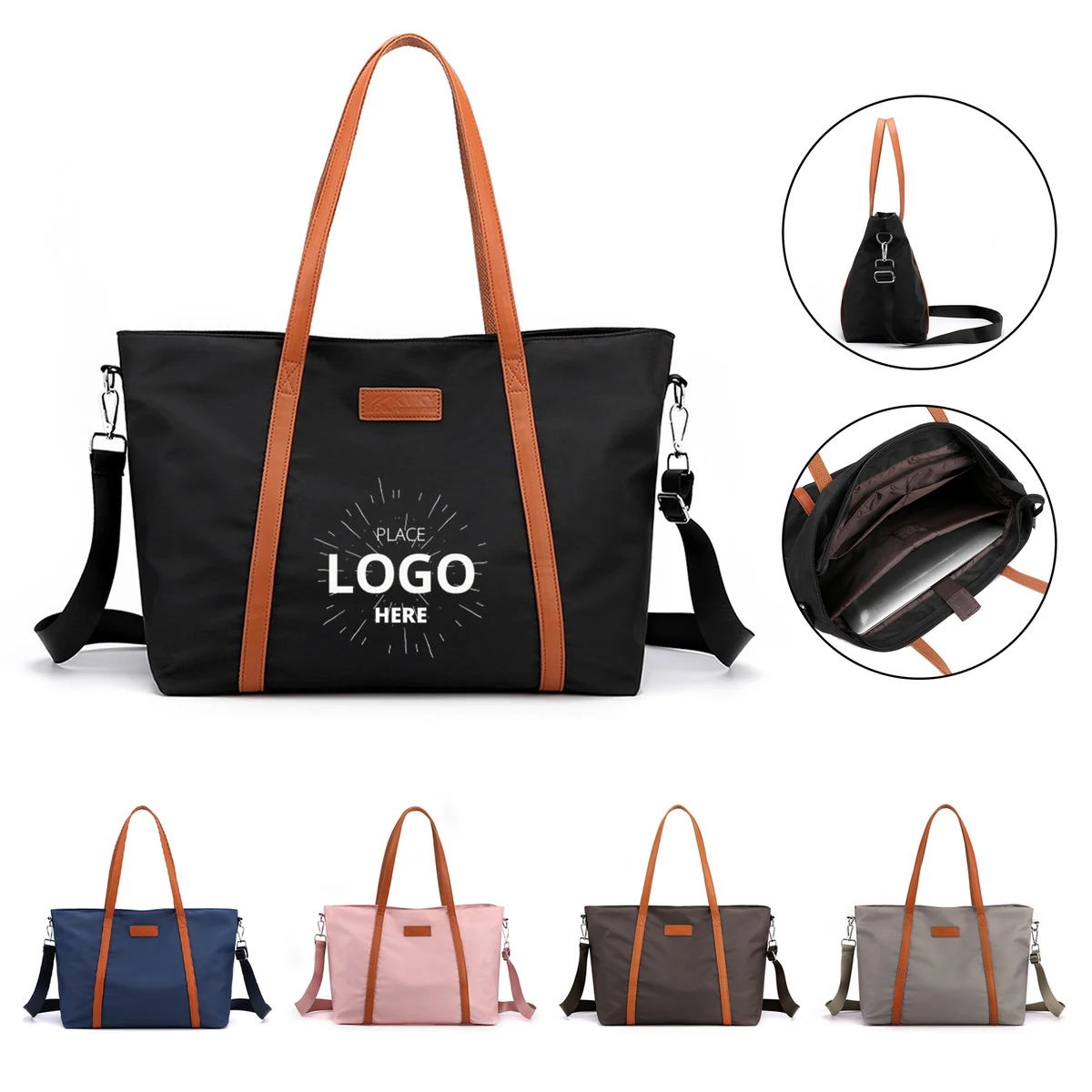Compartmentalized Laptop Shoulder Bag 1
