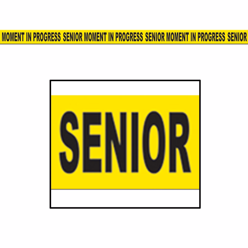 Senior Moment In Progress Party Tape