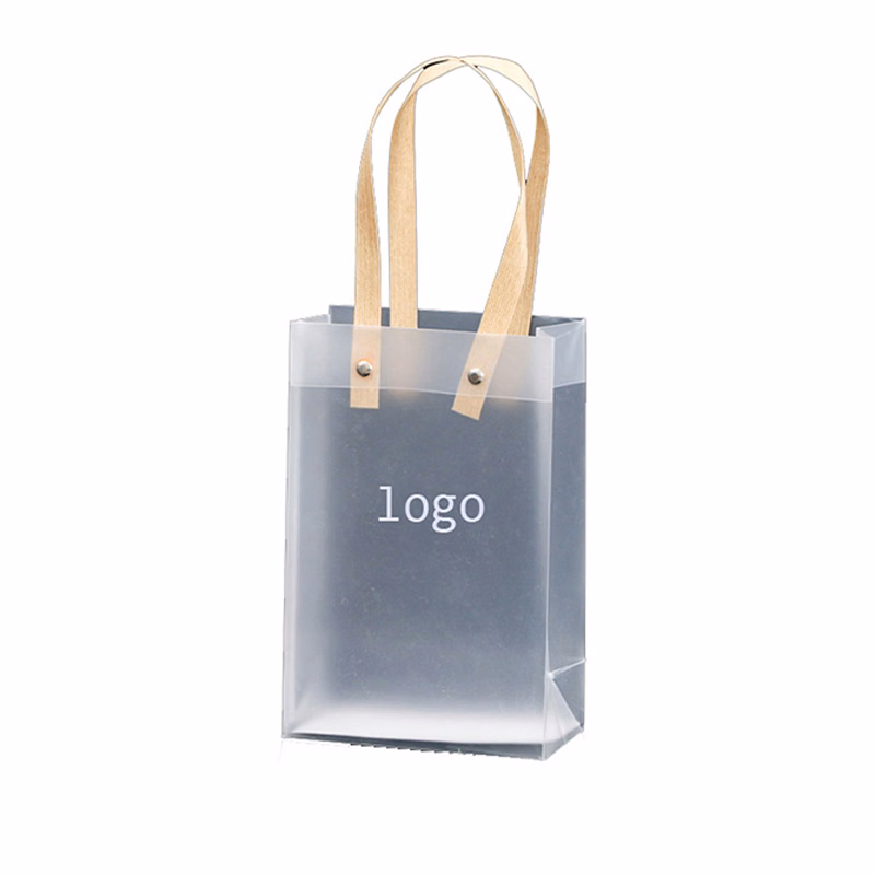Plastic Clear Matte Shopping Gift Bag