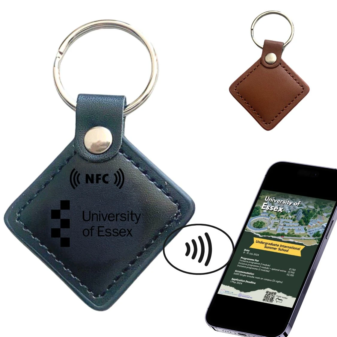 Magic'Tap NFC Leatherette Keychain 1
