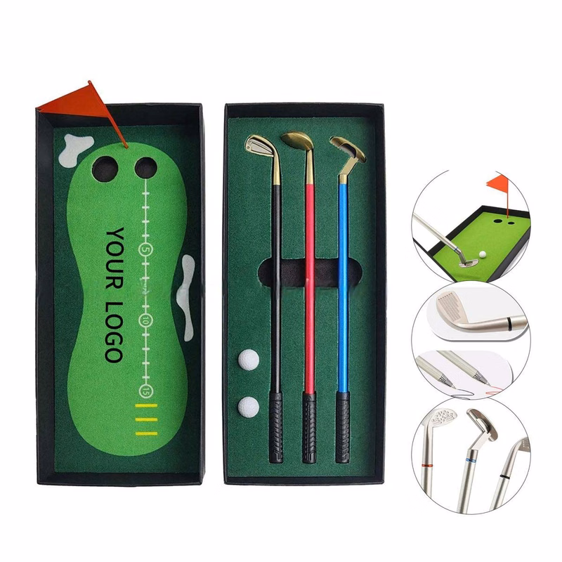 Mini Golf Course Gift Set with Pen