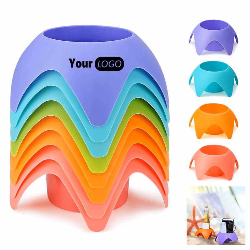 Multicolor Beach Drink Holder