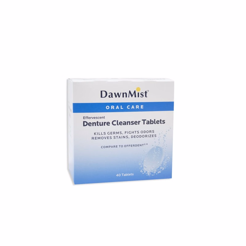 Denture Cleanser Tablets - 40 Tablets Individually Wrapped