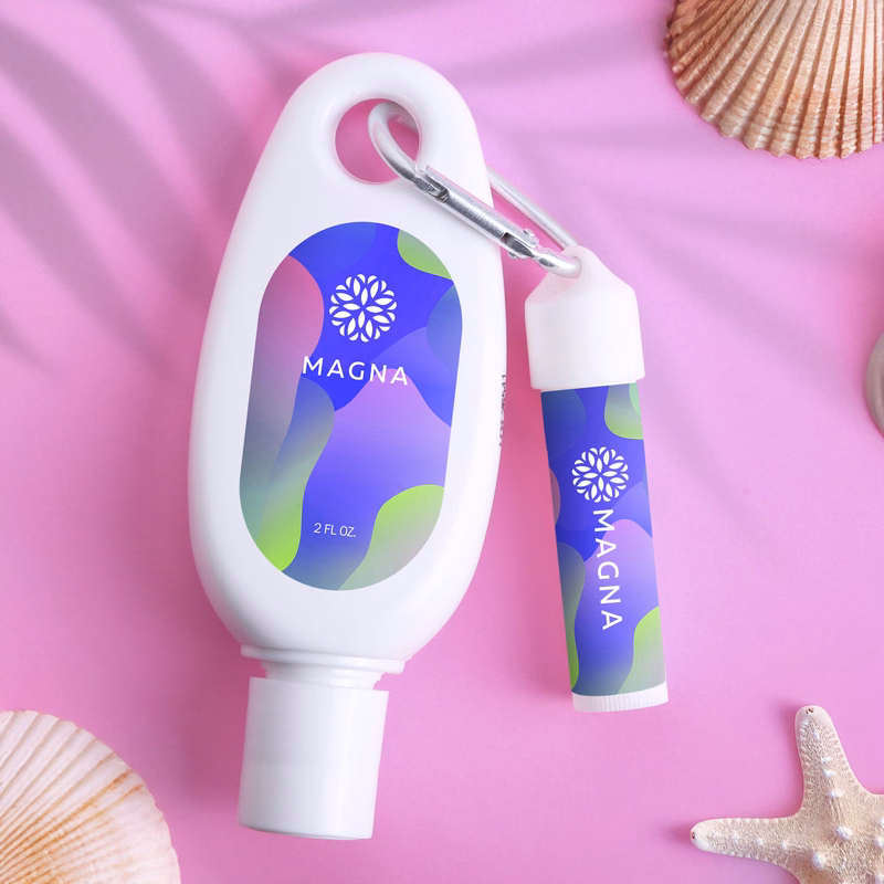 Sunscreen & Lip Moisturizer SPF15 Carabiner Kit