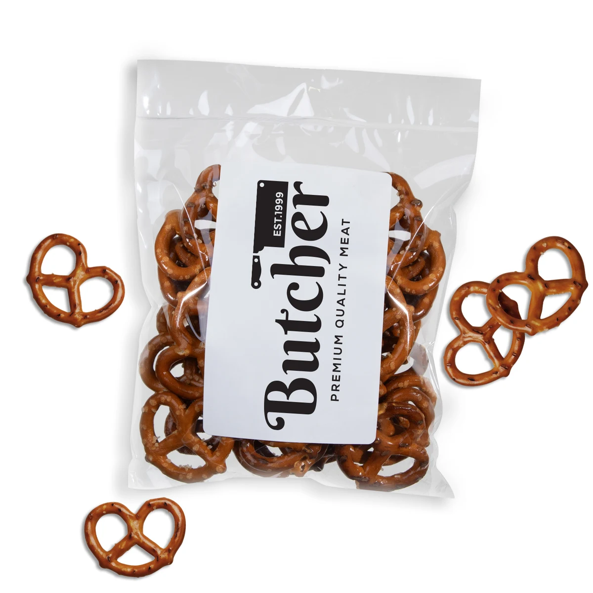 1.8 oz. Salted Pretzels in Clear Bag 1