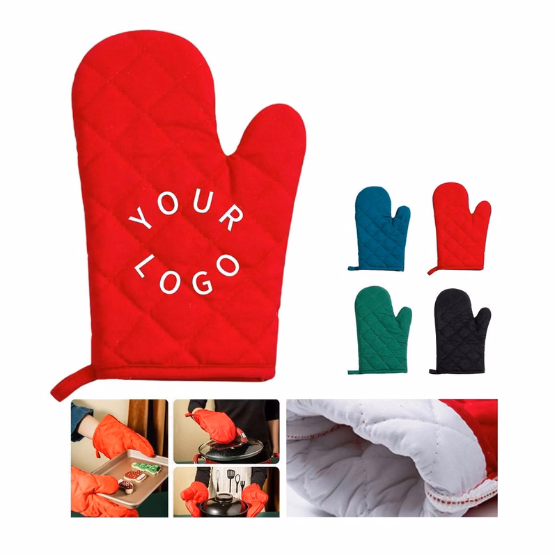 Custom Heat Resistant Oven Mitt 6.7 inches x 10.63 inches with Silkscreen Print