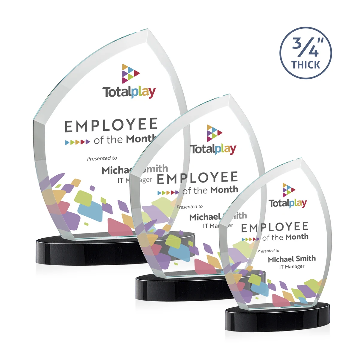 Daltry VividPrint™ Award on Alberton Base - Black 1
