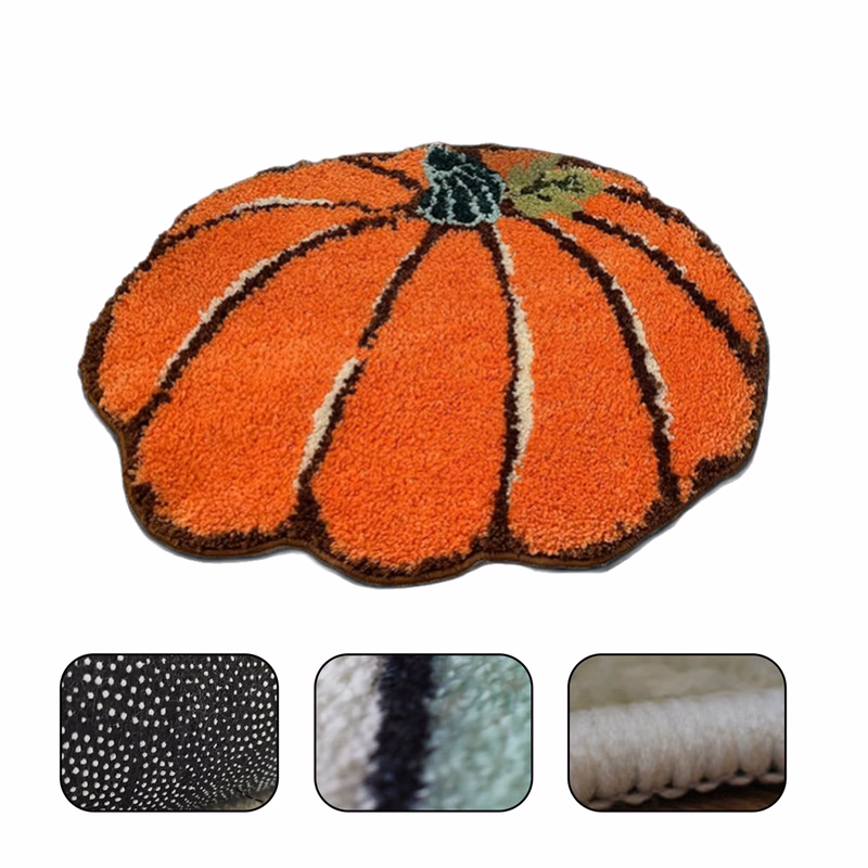 Non-Slip Pumpkin Accent Rug