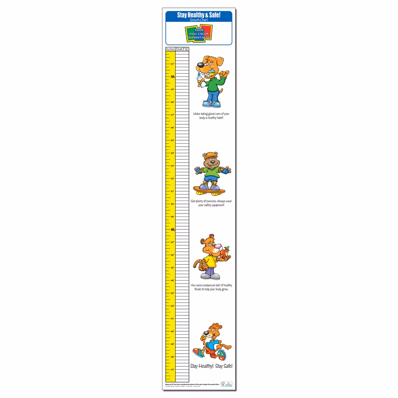 GROWTH CHART - Stay Healthy & Safe Children's Growth Chart