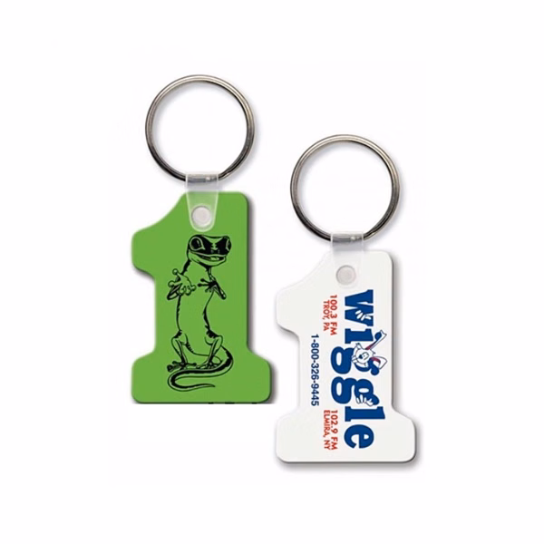 Custom Custom-Shape Soft PVC Keychain — Flexible Die-Cut Branded Key Ring