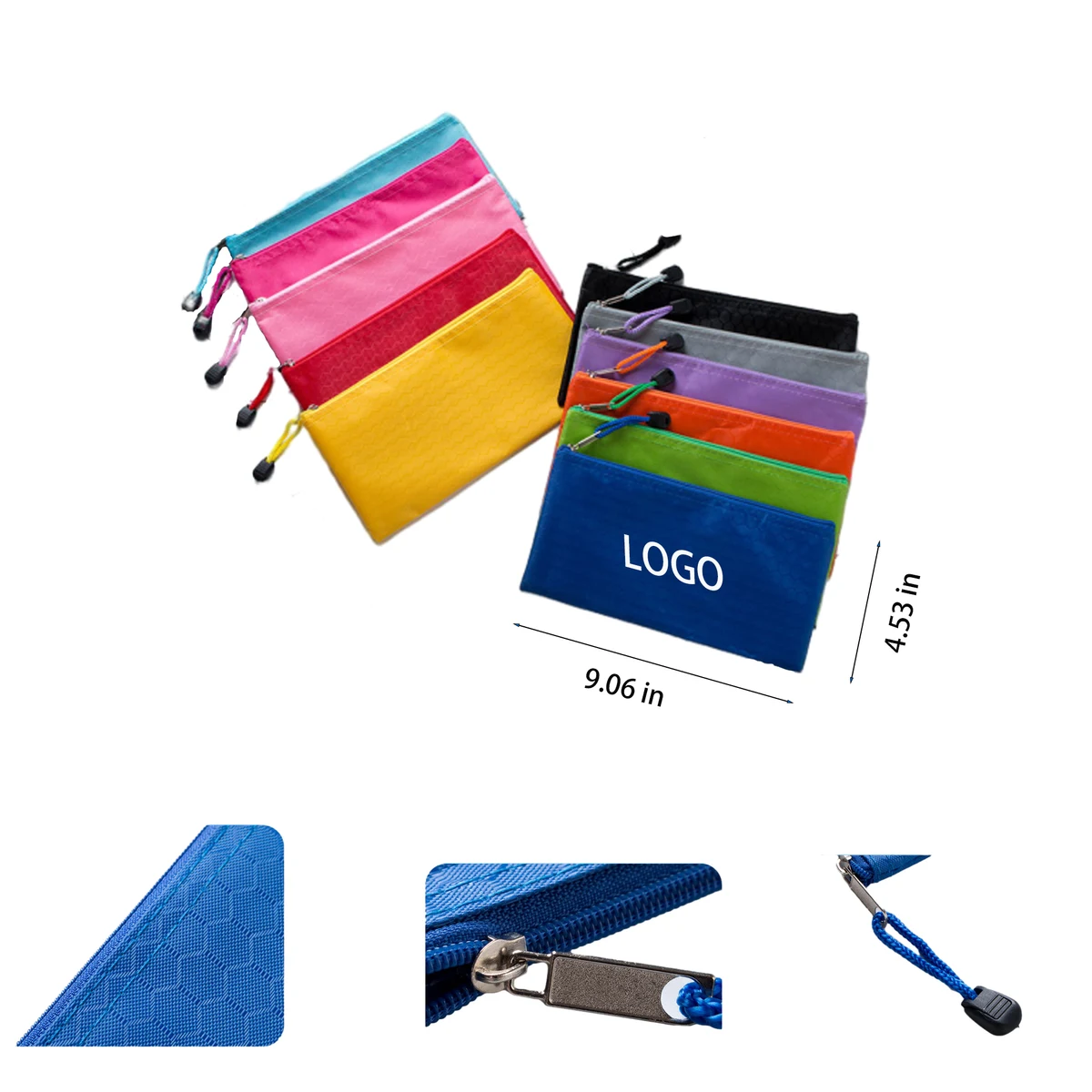Football Pattern Zipper Bag 1