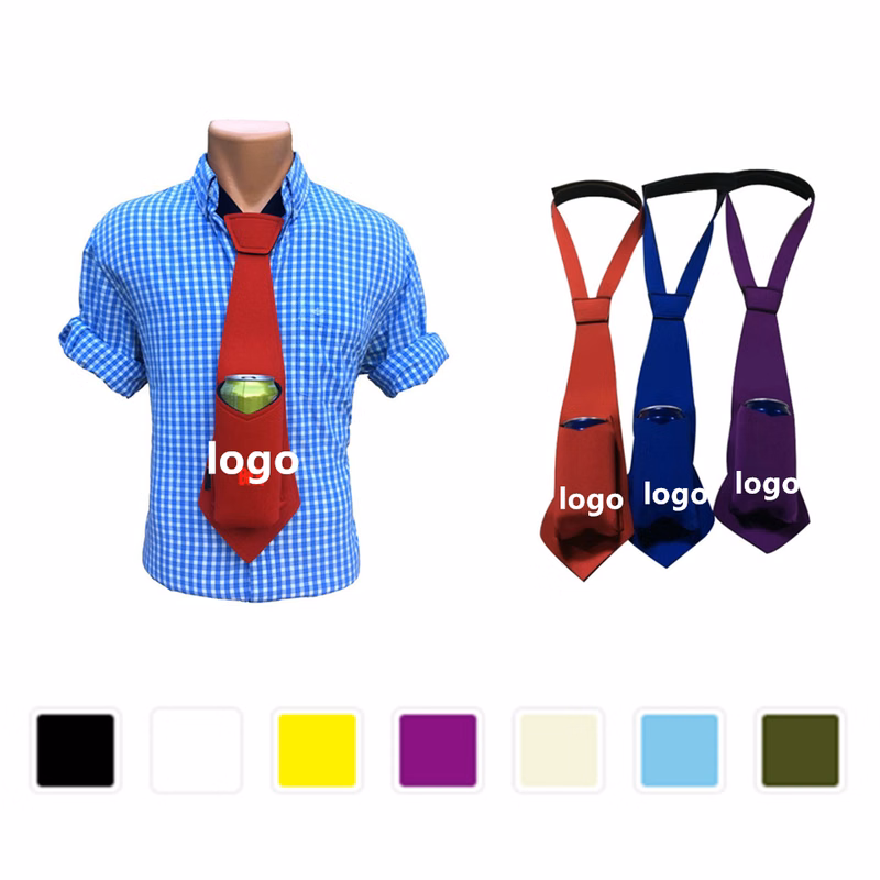 Neoprene Neck Tie Can Cooler