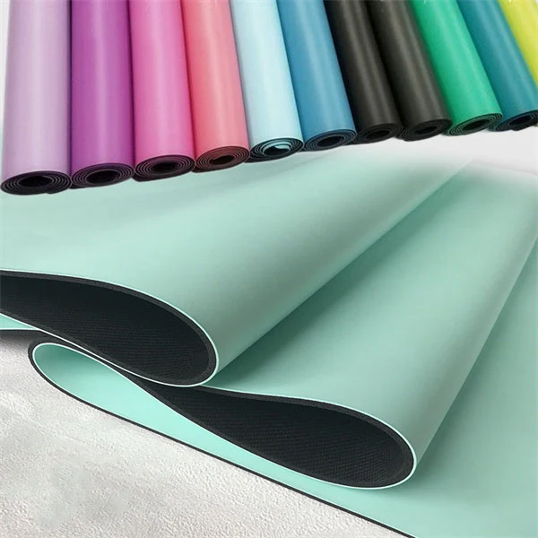 Pure Color PU Glossy Yoga Mat 1
