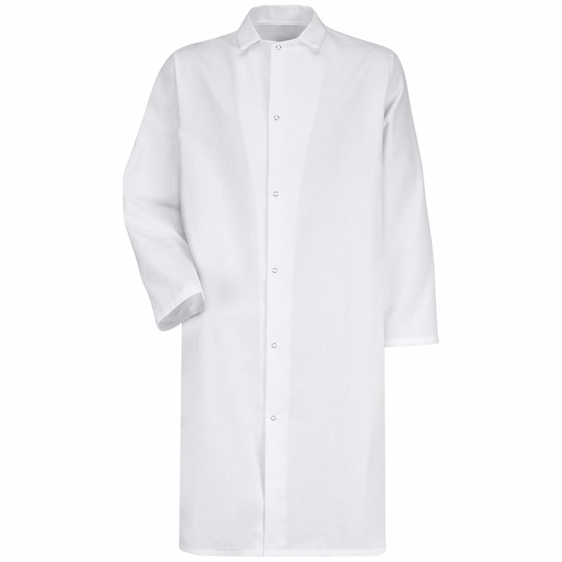 Unisex Gripper - Front Butcher Frock - No Pockets - 4006