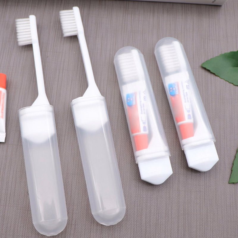 Portable Folding Toothbrush with Toothpaste