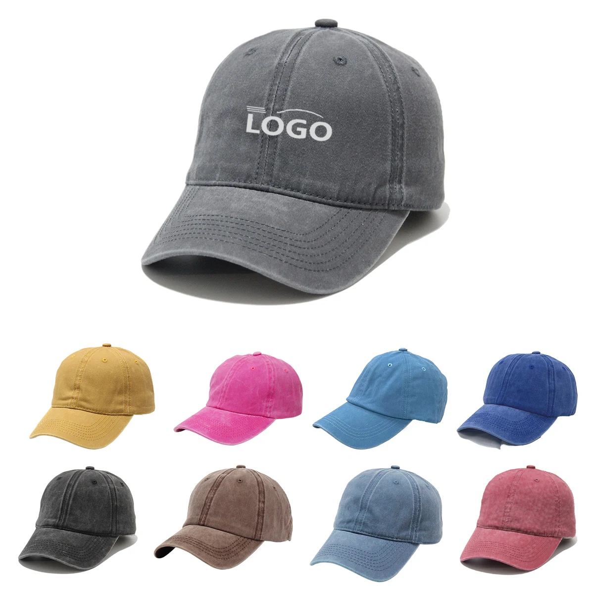 Custom Vintage Denim Duckbill Caps 1