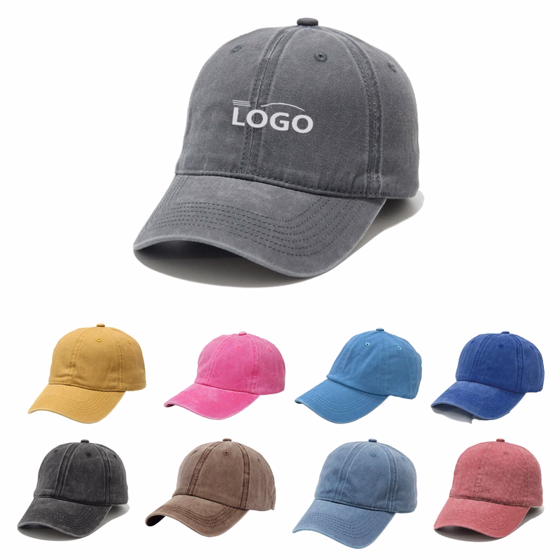 Custom Vintage Denim Duckbill Caps