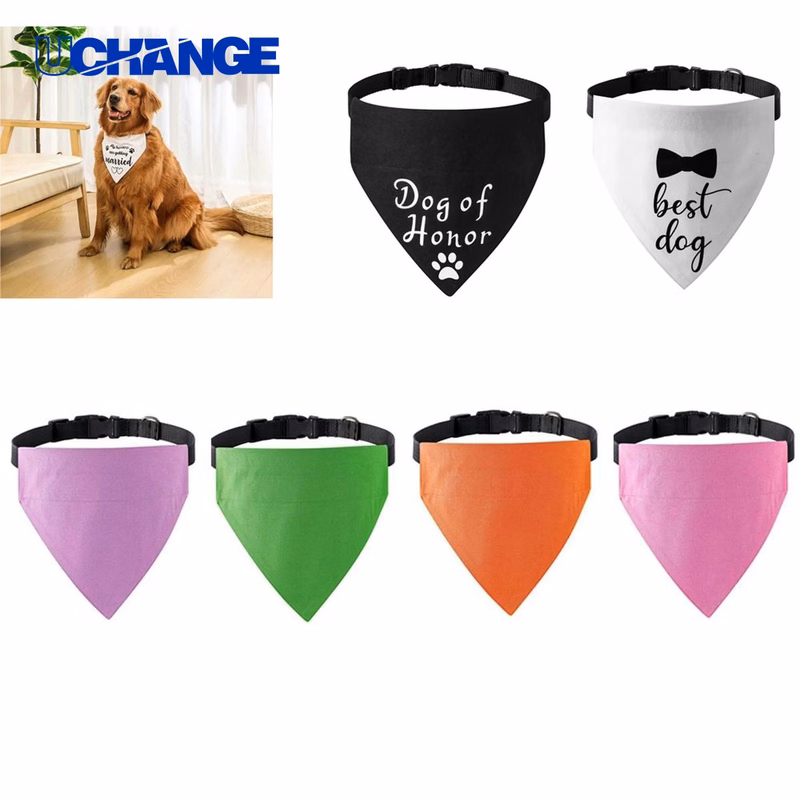 Dog Triangle Bandana with Adjustable Collar