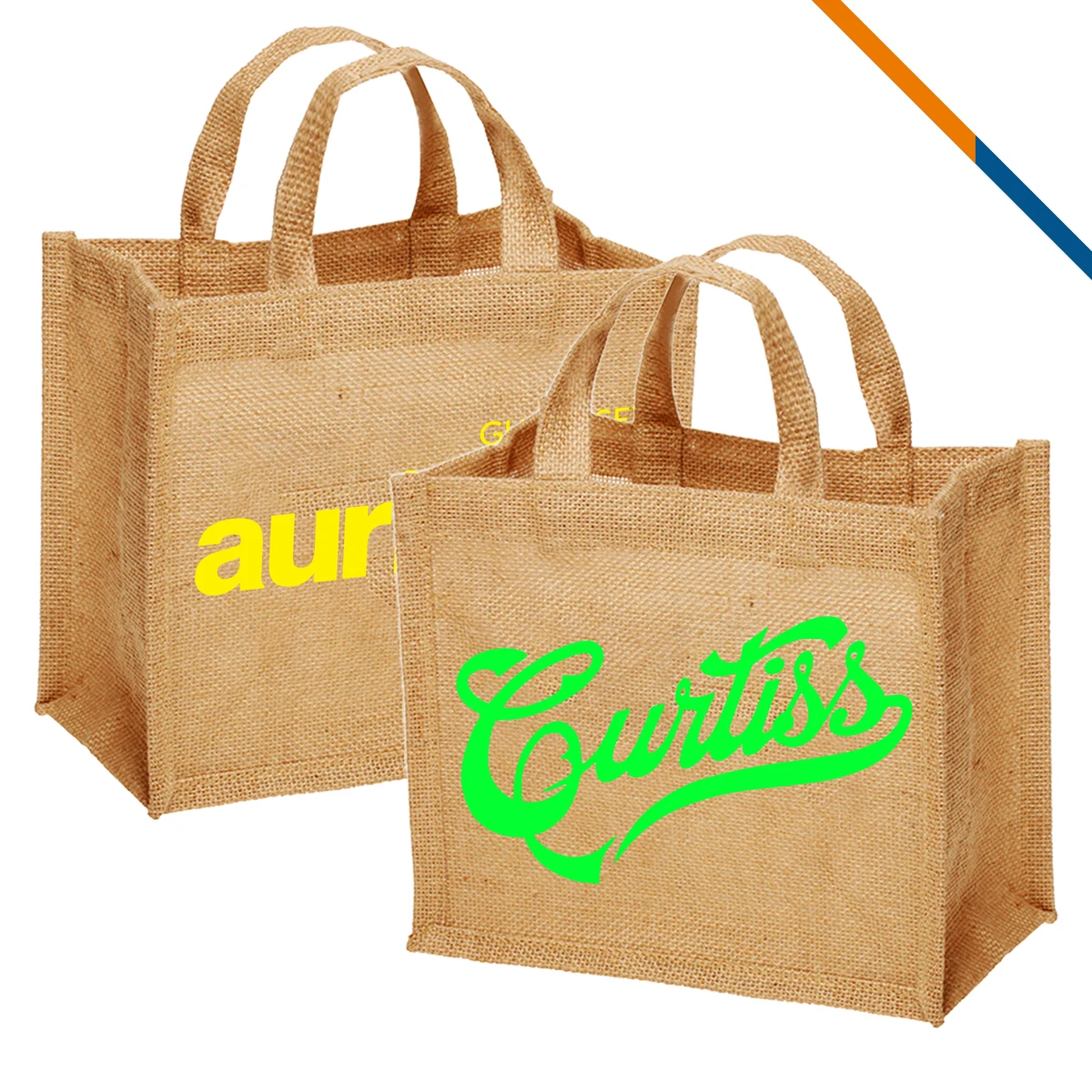 Litea Small Jute Tote Bag, custom tote bag with logo imprint 1