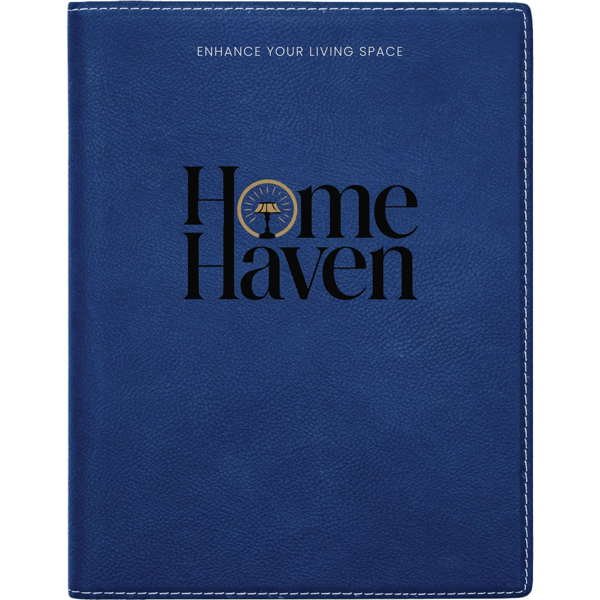 7" x 9" Leatherette Blue/Silver Portfolio 1