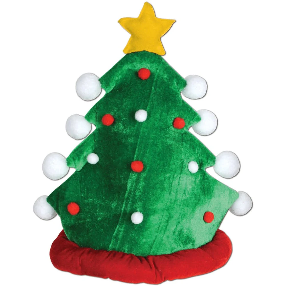 Plush Christmas Tree Hats 1