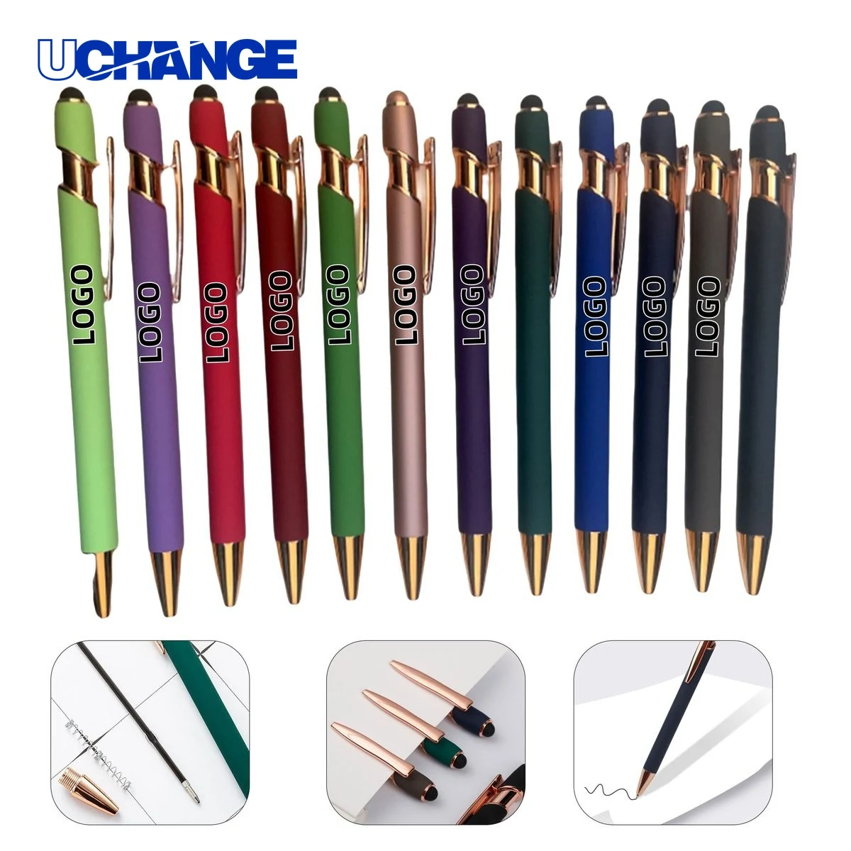 Rose Gold Touch Metal Pen Tool 1