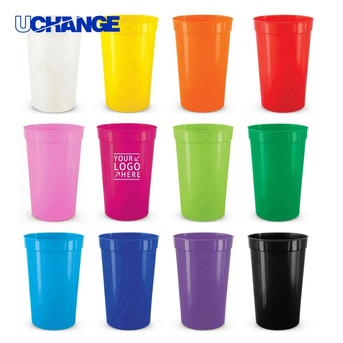 Plastic Stadium Cup Container (16 oz) 1