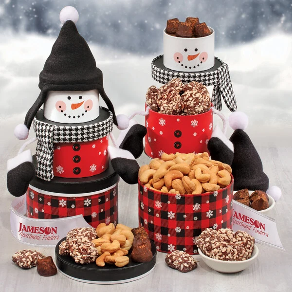 SALE - Cozy Snowman Tower 1