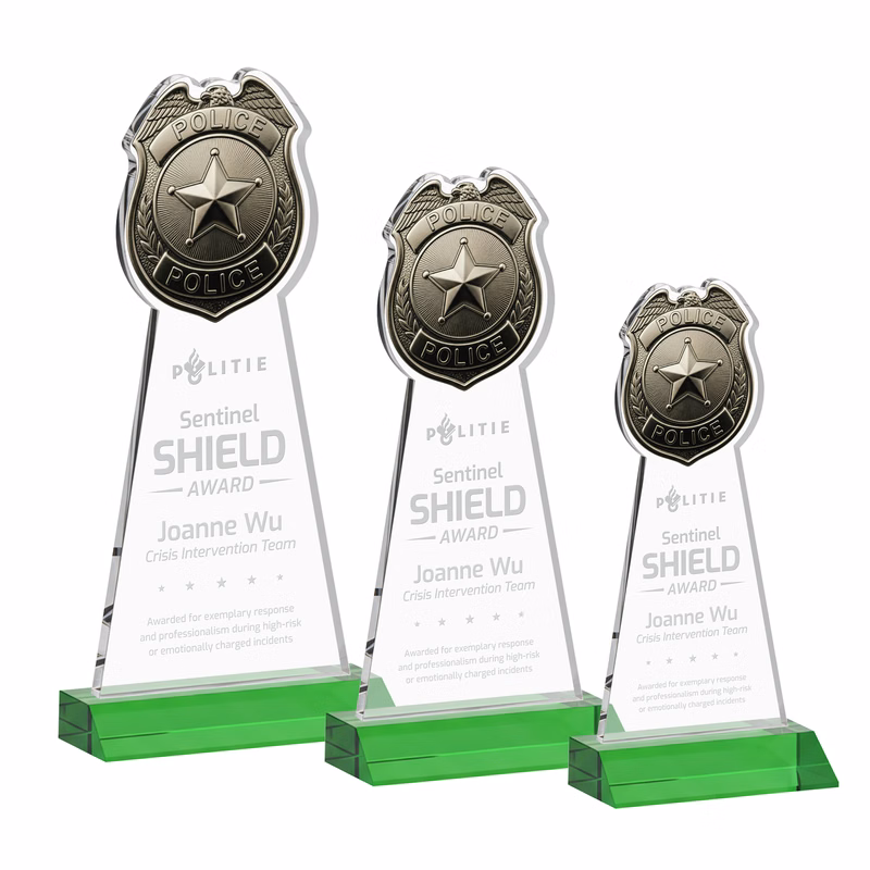 Police Badge Award - Green