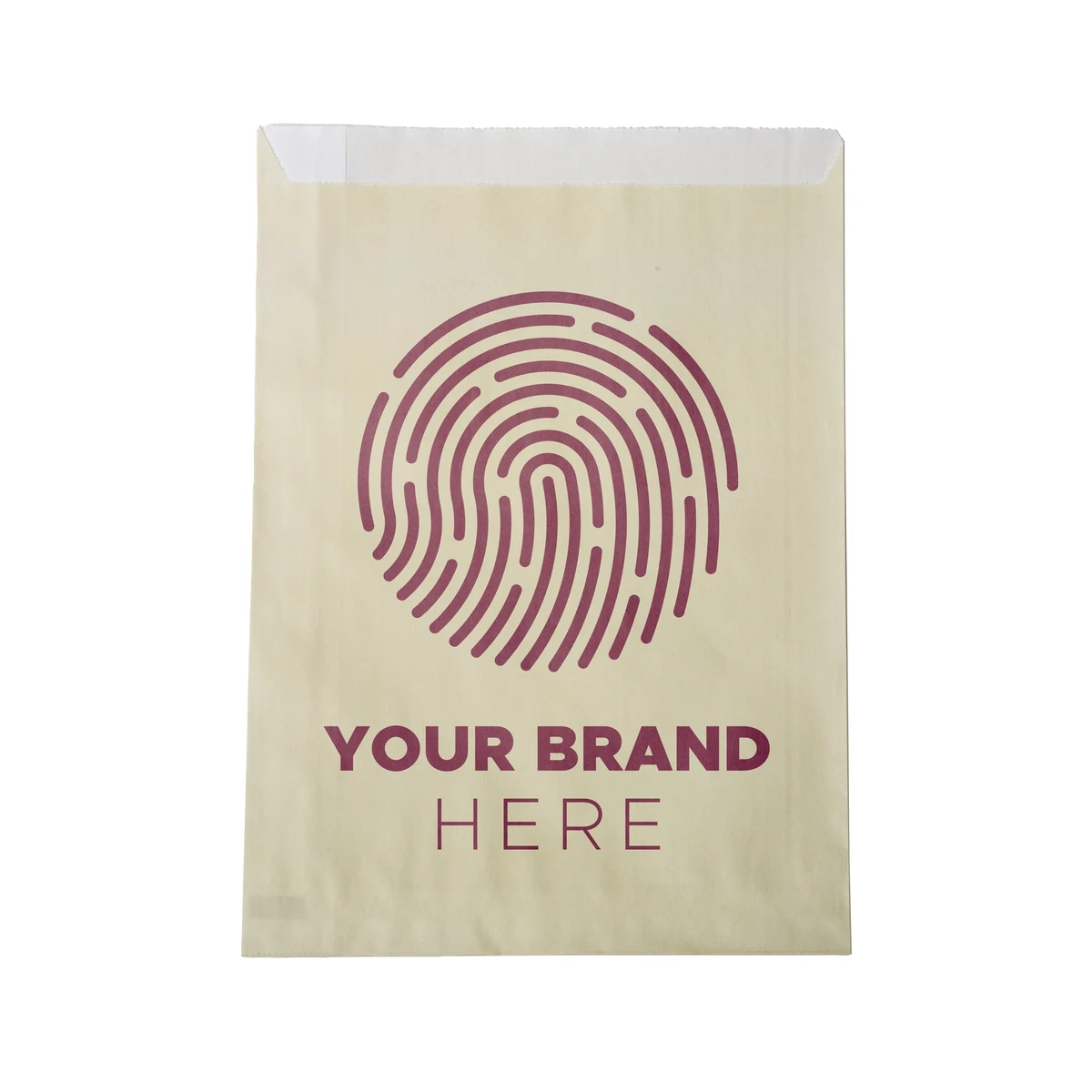 One-color Colored Paper Bag Cream (7.5"W x 10"H ) 1