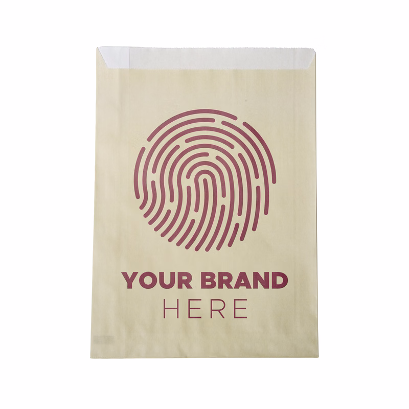 One-color Colored Paper Bag Cream (7.5"W x 10"H )