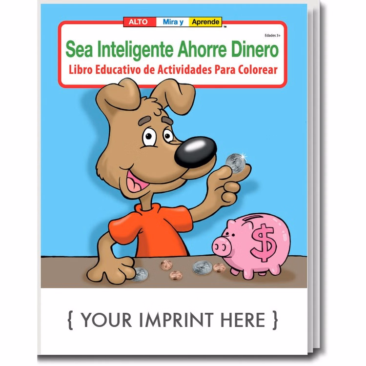 COLORING BOOK - Be Smart, Save Money (Spanish) Coloring & Activity Book