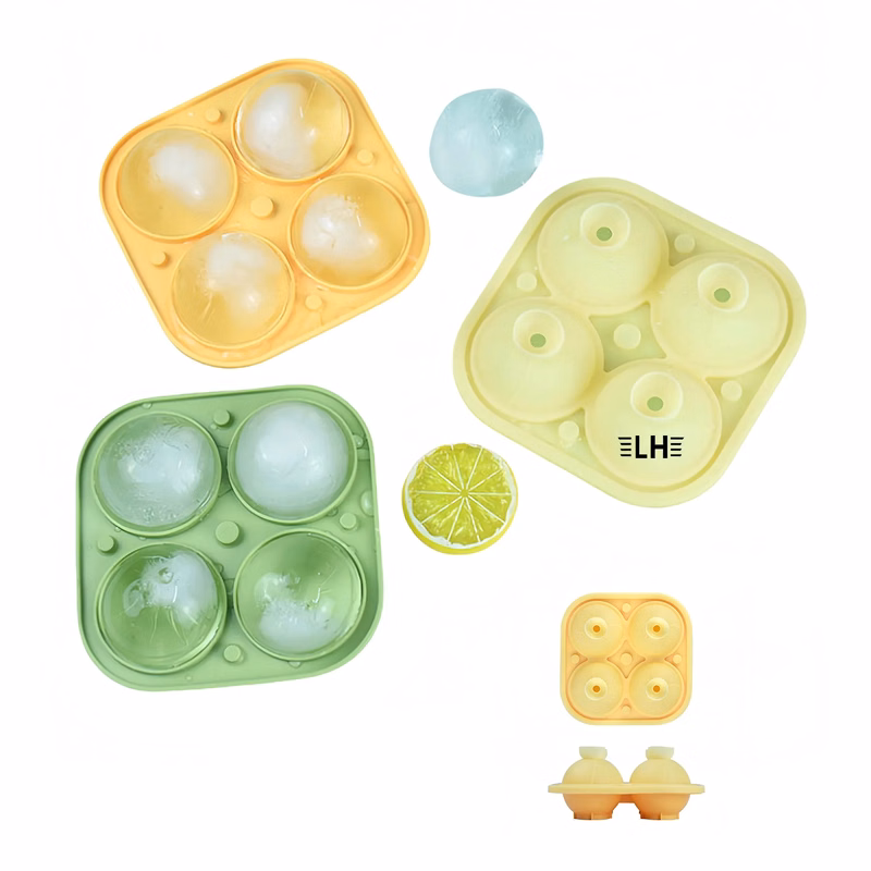 4 Cavity Silicone Ice Cube Tray