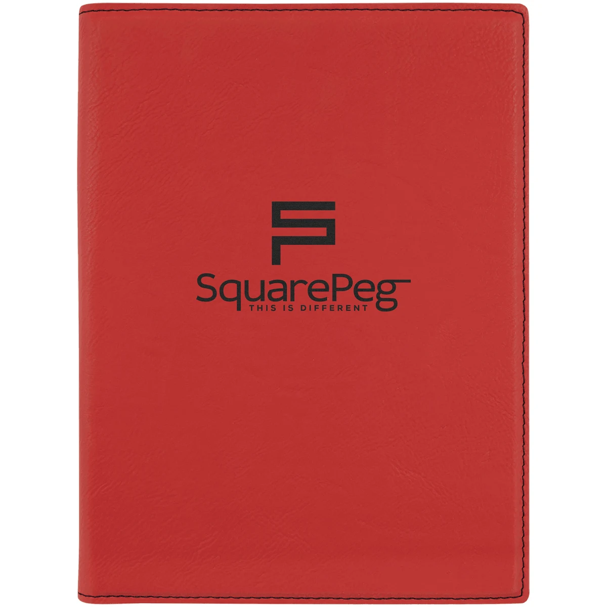 7" x 9" Leatherette Red Portfolio 1