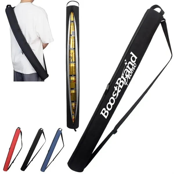 Custom 7 Can Insulated Cooler Sleeve with Shoulder Strap — Portable Beverage Carrier 1