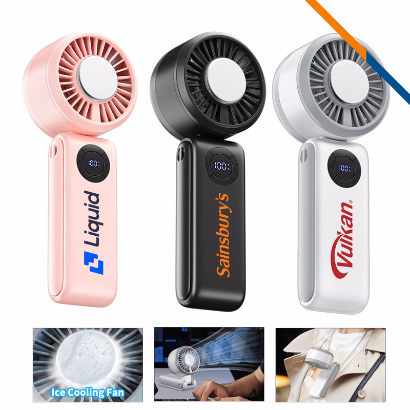 Burnett Foldable Ice Cooling Handheld Fan