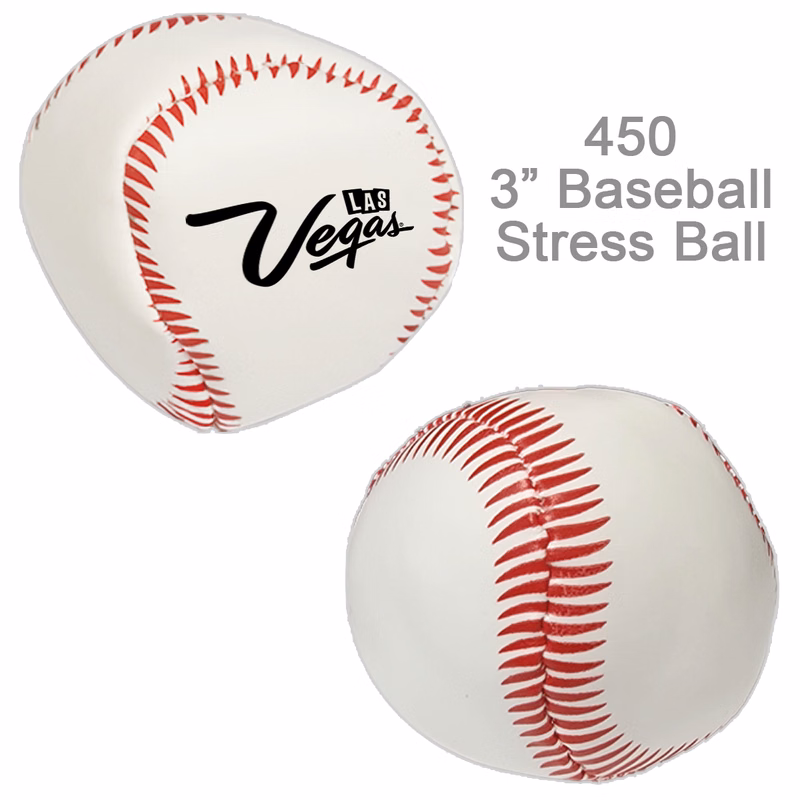 3" Baseball Soft Squeezable Stress Ball - Stress Reliever