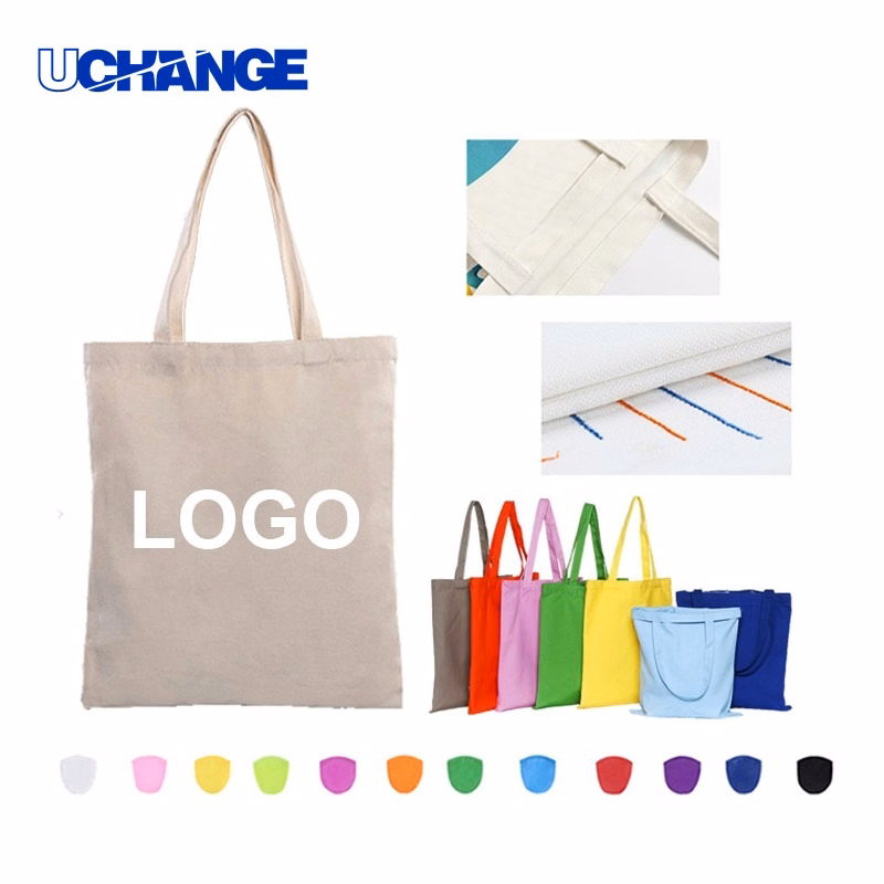Natural Cotton Tote Bags Set